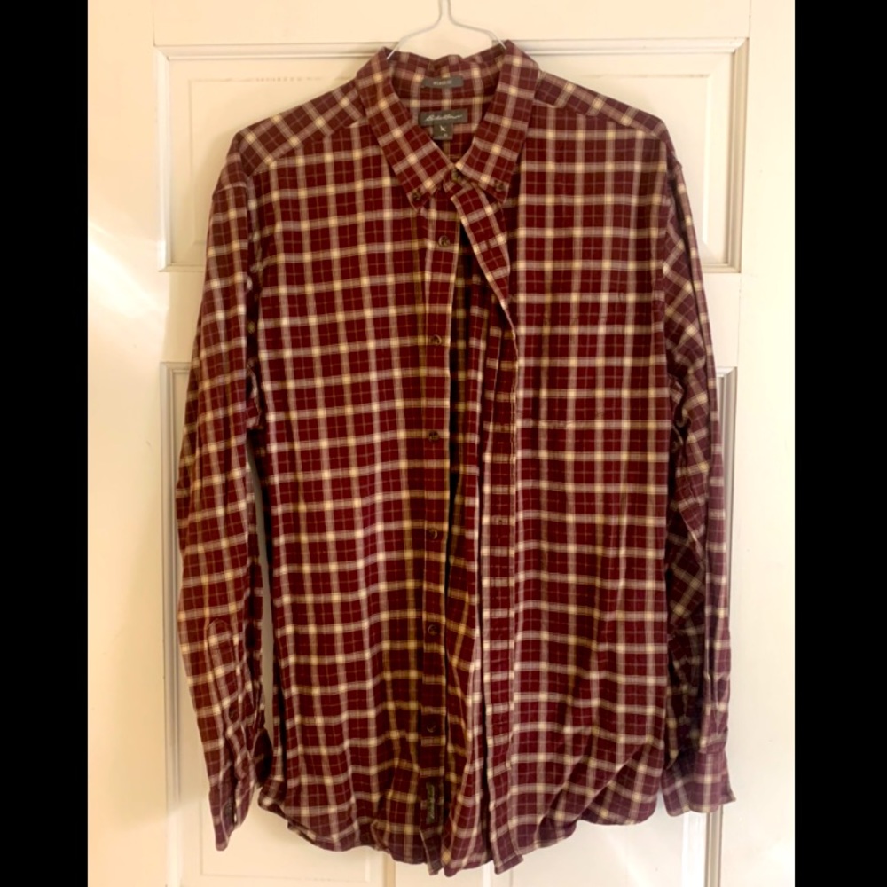 Eddie Bauer Button-Up Long-Sleeved Men’s Shirt
